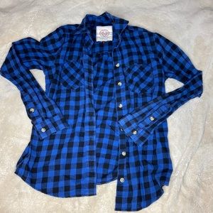 Blue Checkered Flannel